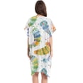 thumbnail image 2 of Beach Vacation Clothes Kimono Cardigan Loose Swimsuit Cover Up for Women Cartoon Colorful Caterpillar M, 2 of 6