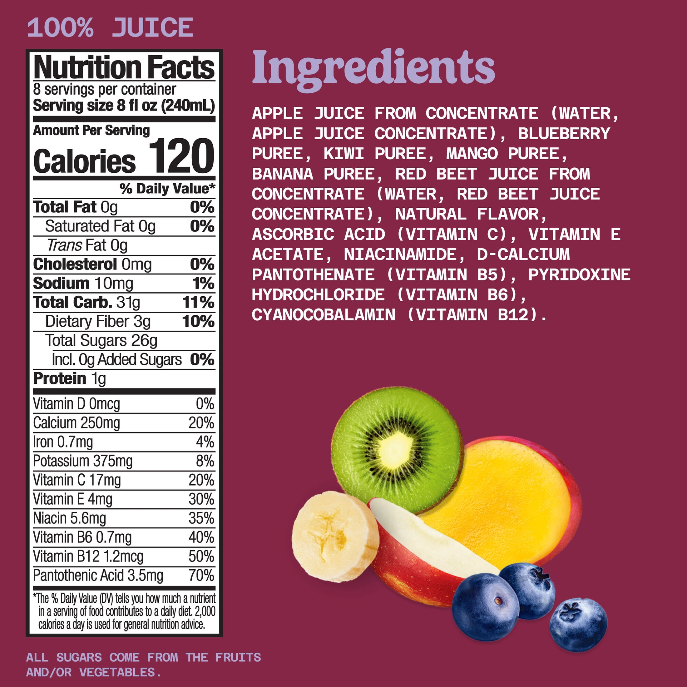 Naked Boosted Smoothie Rainbow Machine, 64 fl oz Bottle