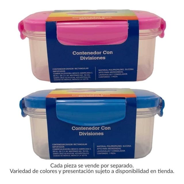 Contenedor Disney Pixar de Plástico con Divisiones Varios Modelos 400 ml 1 Pieza