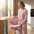 thumbnail image 3 of Round Bar Stool Cover Elastic Stretch Slipcover Fits 12-14 Inch Seat for Kitchen Counter Height Stool Protector Washable Home(Khaki), 3 of 5