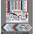 thumbnail image 3 of Inkdotpot Nautical Treasure Theme Collection Double-Sided Scrapbook Paper Kit Cardstock 12"x12" Card Making Paper Pack With Sticker Sheet - 16 Pages - Red & Blue, 3 of 4