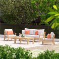 thumbnail image 2 of RST Brands Kooper 4 Piece Outdoor Sofa and Club Chair Set - Cast Coral, 2 of 5