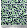 thumbnail image 1 of Soimoi Velvet Fabric Two Tone With White Camouflage Print Sewing Fabric Yard 58 Inch Wide, 1 of 1