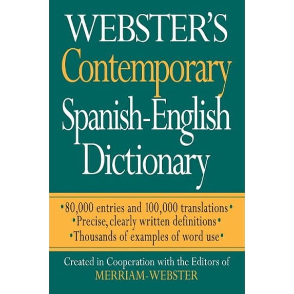 Pre-Owned Webster's Contemporary Spanish-English Dictionary (Paperback) 1596950552 9781596950559