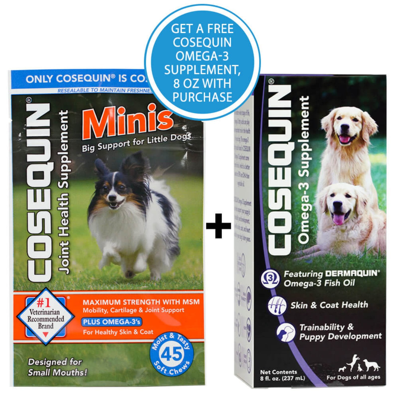 Cosequin Joint Health Supplement Mini Soft Chews with MSM and Omega3s