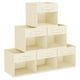 thumbnail image 1 of Cubo de almacenamiento DIMJ Cube, 6 paquetes con asas, para armario, color beige, 1 of 6