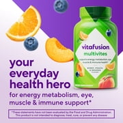 vitafusion MultiVites Gummy Multivitamins for Adults, Berry, Peach and Orange Flavored, 150 Count