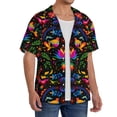 thumbnail image 2 of Fotbe Mexican Flower Traditional1 Camisa Estampada de Manga Corta para Hombre, Casual de Verano, Estilo Playero, Sin Arrugas-4X-Large, 2 of 5
