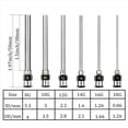 thumbnail image 3 of Juego de 24 Agujas Dispensadoras, Punta de Acero Inoxidable de 1,97 Pulgadas, con Luer, Calibre 8, 10, 12, 14, 16 y 18., 3 of 7