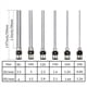 thumbnail image 3 of Juego de 24 Agujas Dispensadoras, Punta de Acero Inoxidable de 1,97 Pulgadas, con Luer, Calibre 8, 10, 12, 14, 16 y 18., 3 of 7