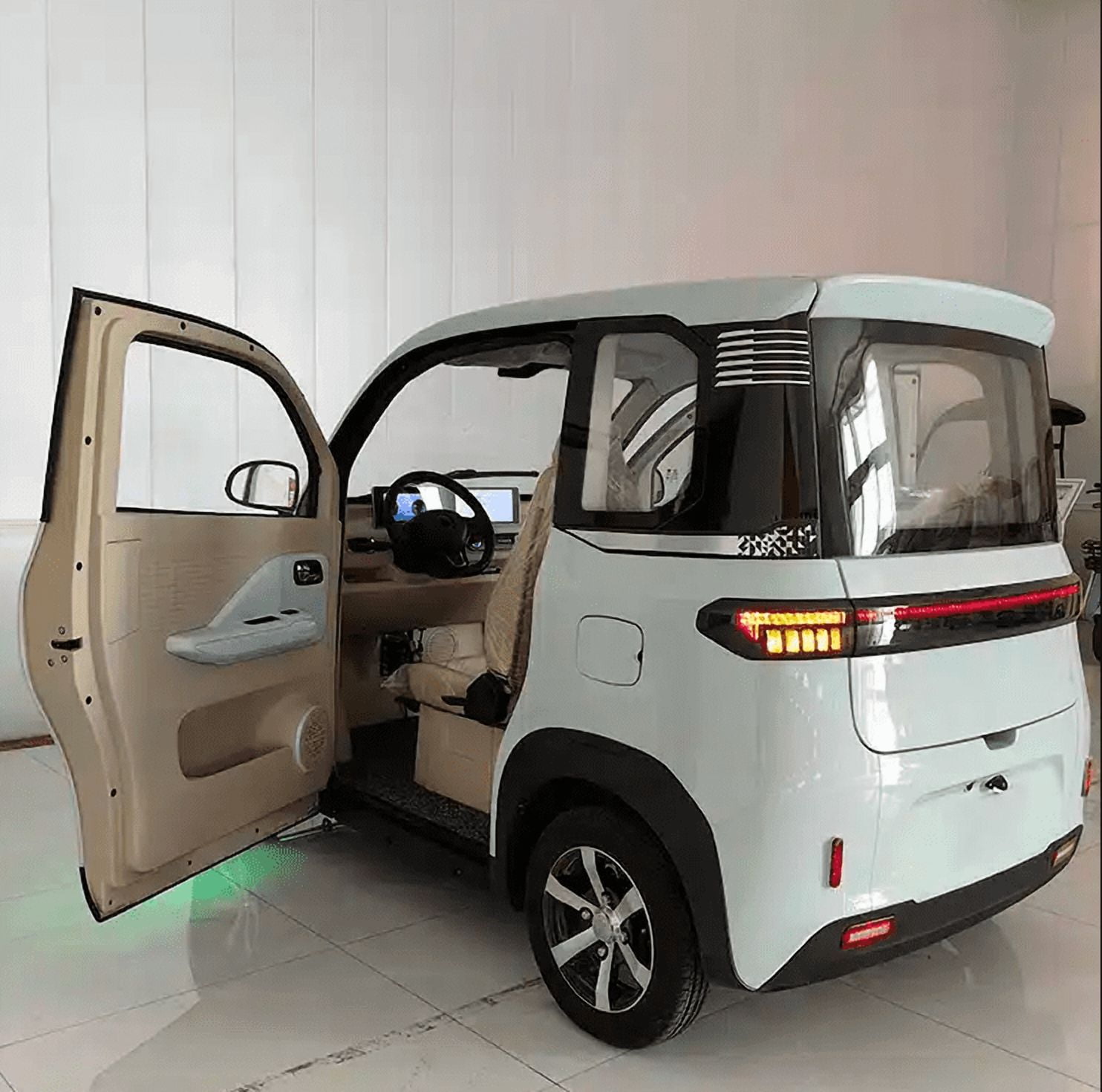 RoadMaster X-1200: Enclosed Two-Seater Electric Mobility Scooter with Four Wheels and 4000W Powerful Motor