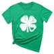 thumbnail image 1 of Camiseta de cuello redondo para mujer a la moda del Día de San Patricio, camiseta de manga corta, camiseta estampada, blusa Pompotops  hkajfhjk459953, 1 of 5