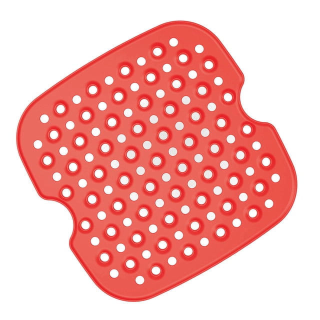 Injueey Air Fryer Liner Air Fryer Mat Grado alimenticio Cesta de freidora de silicona antiadherente para Type4 NO4
