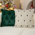 thumbnail image 4 of Set of 2 Christmas Tree Pillow Covers, 18x18 inch Christmas Decoration Soft Plush Faux Fur Throw Pillows for Bedroom Sofa Holiday Festivals Winter Home Decor, 4 of 5