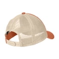 thumbnail image 3 of Mens Super Soft Mesh Cotton/Polyester Back Cap Burnt Orange/ Stone OSFA, 3 of 4
