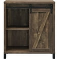 thumbnail image 4 of Bowery Hill Modern Bar Cabinet with Sliding Door in Rustic Oak, 4 of 8