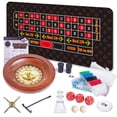 thumbnail image 1 of Set de Ruleta y Craps WodGod con Rueda de Madera de 10" y 200 Fichas, 1 of 6