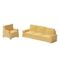 thumbnail image 2 of 2 sofás de casa de muñecas, simulación de juego, resina, muebles artesanales en miniatura Beige, 2 of 9