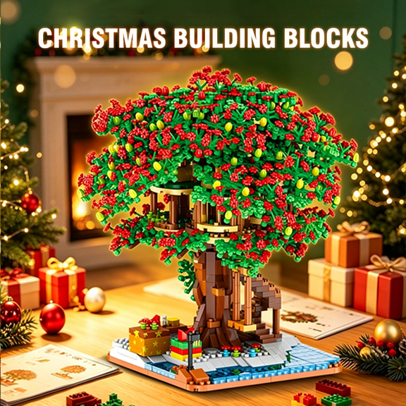Light-up Christmas Tree House Building Sets for Adults, 2150Pieces Mini Bricks Collectible Creative for Teens 14
