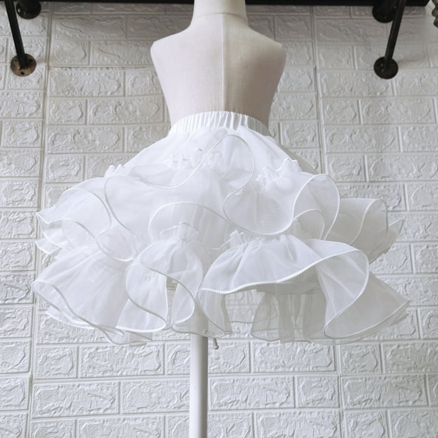 Flower Girls Petticoat Underskirt Ballet Dance Fluffy Tutu Skirt w ...