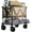 Brown, variant on LIFERECORD Heavy-Duty Folding Wagon Cart - 440lb Capacity All-Terrain Utility Cart with Extended Platform & One-Second Fold, Black