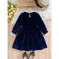 thumbnail image 6 of Fozruso Vintage Girls Dress Elegant Girls Dress With Lace Trim Detachable Floral Collar And 3D Applique For And Party Wear Sizes 11-12 Years, 6 of 6
