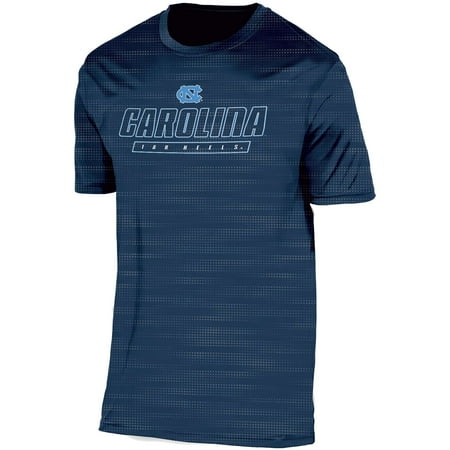 Tar Heels Athletics - Men's Russell Navy North Carolina Tar Heels Embossed Synthetic T-Shirt