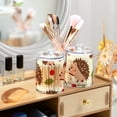 thumbnail image 6 of Hedgehogs Leaves and Cherries Translucent Plastic Cans Storage Canisters with Lid Set of 2, 6 of 7