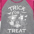 thumbnail image 3 of The Nightmare Before Christmas - Trick Or Treat - Toddler And Youth Girls Raglan Graphic T-Shirt, 3 of 5