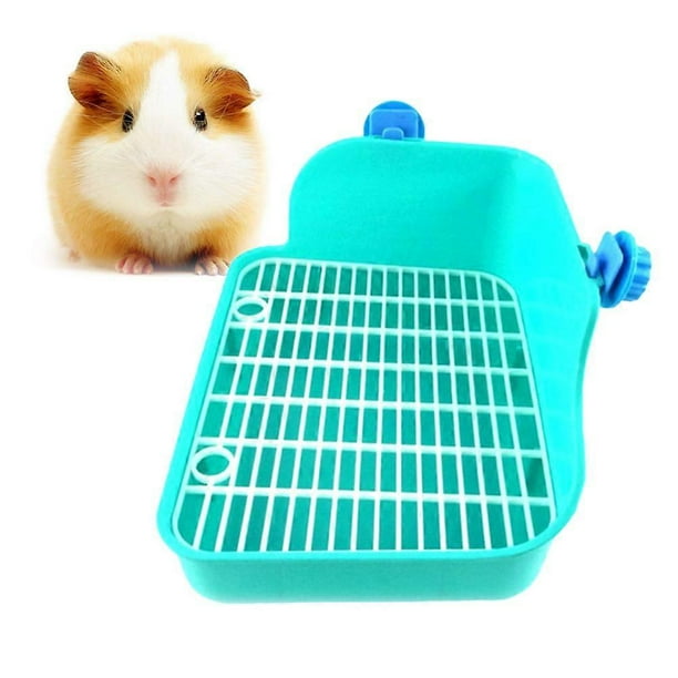 Lacework Potty Trainer Corner Litter Toilet for Small Animal Hamster Gerbil Bunny Chinchilla Guinea Pig Ferret (Green)