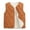 Orange, variant on Girls Puffer Vest Cropped Puffy Teen Water Resistant Lightweight Sleeveless Outerwear Warm Inner Liner Button down Waistcoat