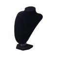 thumbnail image 3 of Necklace Chain Jewelry Bust Presentation Decor Necklace Display Holder Stand Black Velvet 21x15, 3 of 8