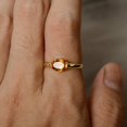 thumbnail image 4 of HeartsAndYou 0.8ct Natural Yellow Citrine Engagement Ring 14k SOLID Yellow Gold Solitaire, 4 of 8