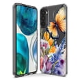 thumbnail image 3 of MUNDAZE Motorola Moto G Stylus 4G 2022 Shockproof Clear Hybrid Protective Phone Case Summer Flowers Butterfly Purple Lilac Floral Cover, 3 of 5