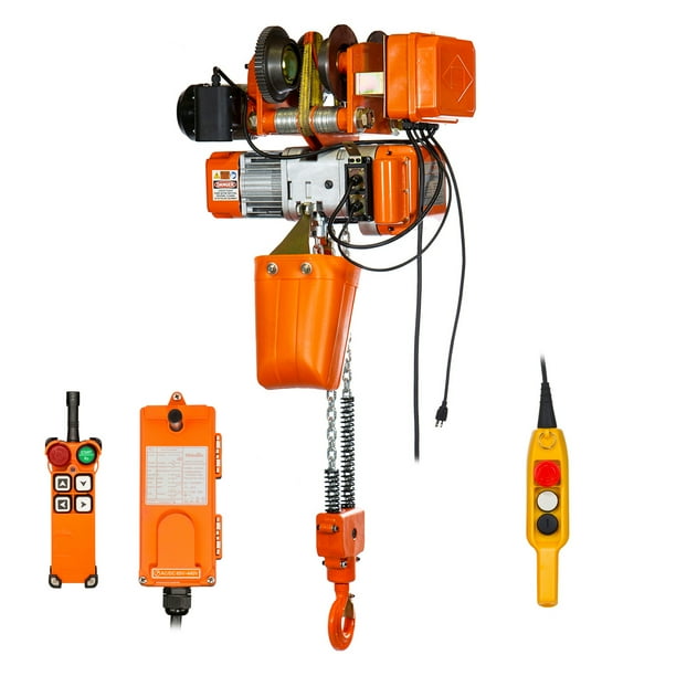 Prowinch 1 Ton Electric Chain Hoist Power Trolley Ft G80 Chain M3 H2 2v Walmart Com