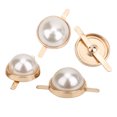 thumbnail image 1 of 20 Uds. Remache De Media Cuenta, Botón De Clip De Perla Semicircular, Accesorios De Decoración Semicirculares De Plástico Y Metal, 1 of 7