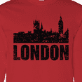 thumbnail image 4 of Inktastic London England City Skyline with Grunge Long Sleeve T-Shirt, 4 of 5