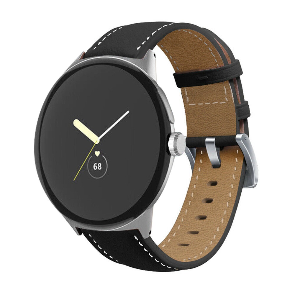 CIRUTVAL Compatible for Google Pixel Watch Band Leather, Pixel Watch