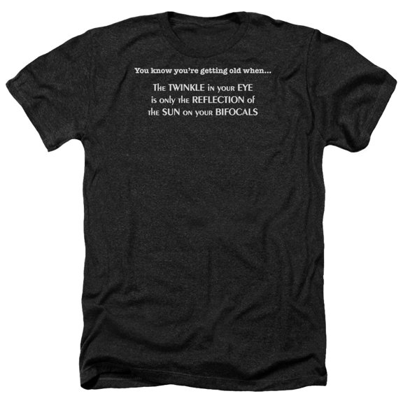 - Getting Old Bifocals - Heather Short Sleeve Shirt - Medium