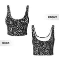 thumbnail image 6 of Uemuo Daisies Flowers Pattern Women's Sports Bra - High Impact Support, Breathable, and Comfortable Athletic Bra for Running, Yoga, and Workouts, 6 of 9