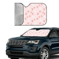 thumbnail image 3 of Kdxio Rabbit And Peach Print Front Windshield Sun Shade,Folding Auto Sunshade for Car Truck SUV-Small, 3 of 7