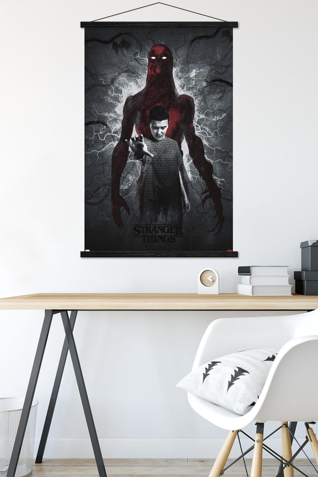 Netflix Stranger Things: Season 4 - Vecna and Eleven Wall Poster with Magnetic Frame, 22.375" x 34"