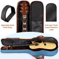 thumbnail image 3 of CAHAYA Denim Acoustic Guitar Bag 5 Storage Pockets Deluxe Full Size 8mm Padding Backpack Denim Fabric Breathable Wearabl, 3 of 6