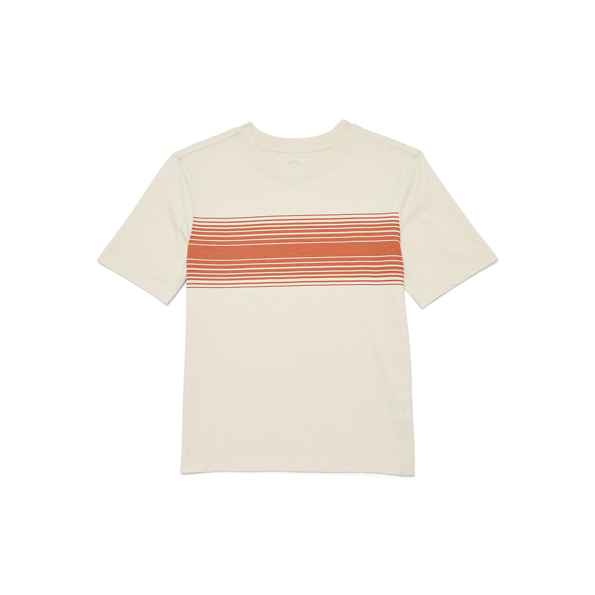 Wonder Nation Boys Chest Stripe Short-Sleeve Tee, Sizes 4-18 & Husky