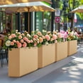 thumbnail image 7 of Wallowa Rectangular Planter Box for Outdoor Plants, Large Planter 30"x 10"x24"H inches Coral Peach, 7 of 7