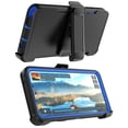 thumbnail image 5 of Hisdou For Motorola Moto G Stylus 5G 2025 Holster Case,[3 in 1] Heavy Duty Case With Built in Screen Protector Belt Clip Shockproof Kickstand Shell Cover For Moto G Stylus 5G 6.7"|Blue, 5 of 7