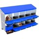 thumbnail image 1 of 10-hole metal chicken nesting boxes con 2 mounting options, roll-away egg feature, grande ventilation holes, y easy-to-clean design, 1 of 5