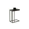 thumbnail image 1 of 25.25" Cappuccino Particle Board and Bronze Metal Accent Table, 1 of 1