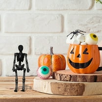YIMWNYI Elastic and Stretchable Soft Rubber Skeleton Figurine, Halloween Decoration Toy, Interactive Party Favor, Unique Festive Atmosphere, Durable and Safe Material