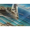 thumbnail image 3 of Ambesonne Fantasy Scenery Quilted Coverlet 3 Pcs, Oriental Room Ocean, Queen Size, Coconut Blue and Turquoise, 3 of 4